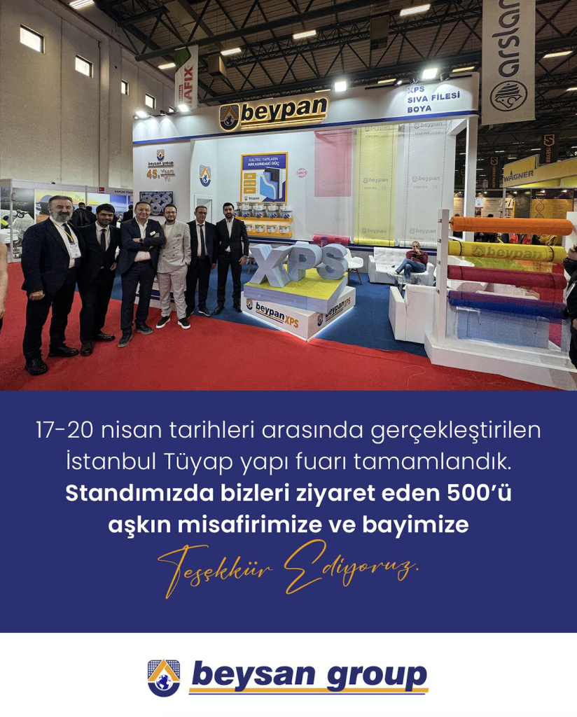Beypan, İstanbul Tüyap Yapı Fuarı’nda Yoğun İlgi Gördü